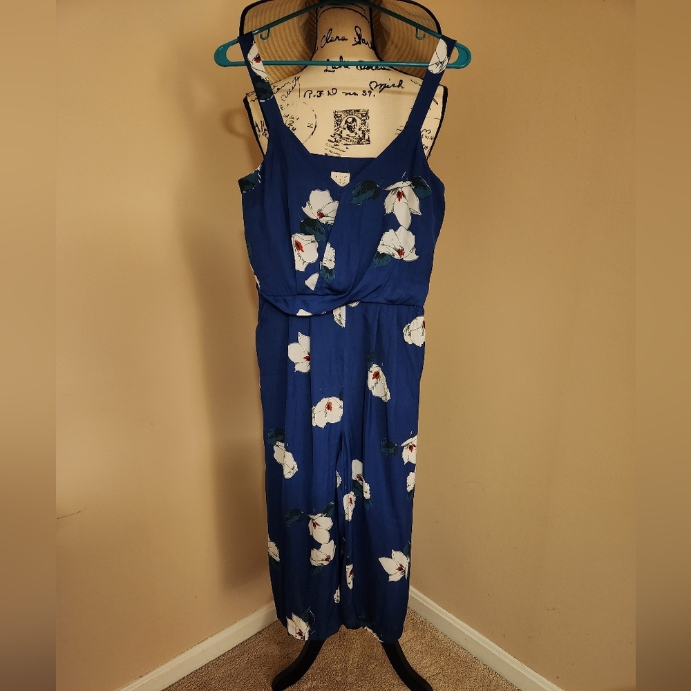 A New Day - Blue Floral Jumper - Small